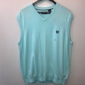 - "NWT"‎ CHAPS Sweater Vest Men's Size XL/ Aqua Blue